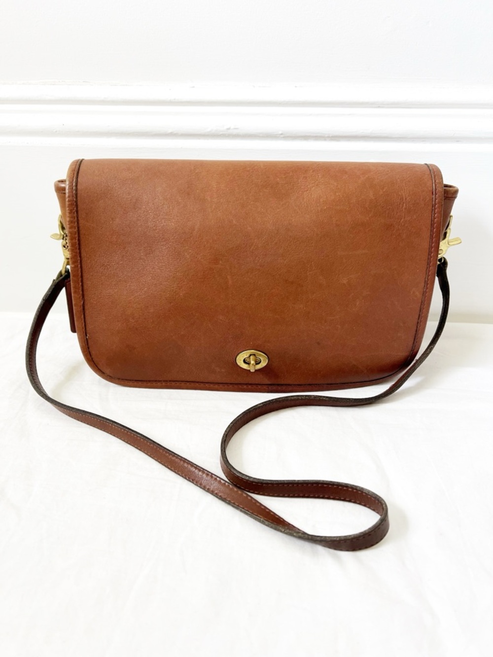 Vintage Coach Leather Bag Convertible Clutch Made in New York USA